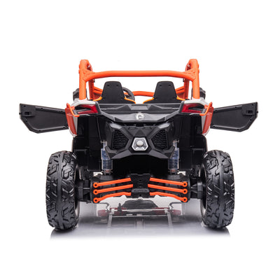 Kids Ride On UTV – Can-Am Maverick 24V Electric Car (Orange)