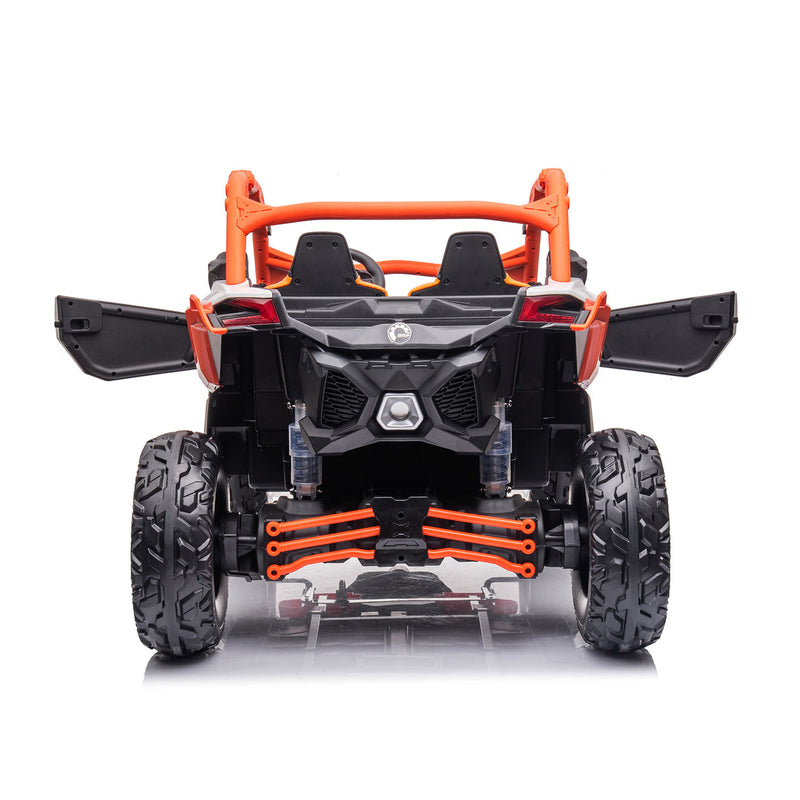 Kids Ride On UTV – Can-Am Maverick 24V Electric Car (Orange)