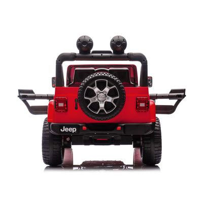 Kids Ride On Jeep – Wrangler Rubicon 12V Electric Car (Red)