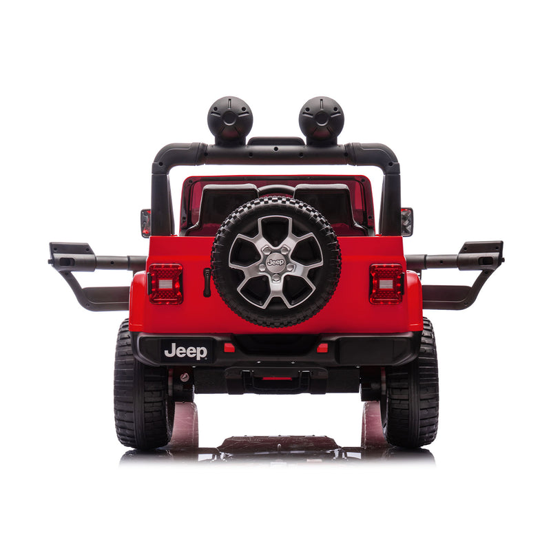 Kids Ride On Jeep – Wrangler Rubicon 12V Electric Car (Red)