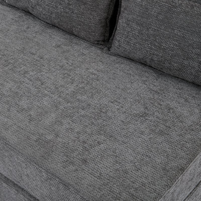 3-in-1 Foldable Lounge Sofa Bed – Adult Floor Couch (Charcoal Grey)