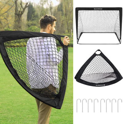 Children's Football Goal - Black (Set of 2)