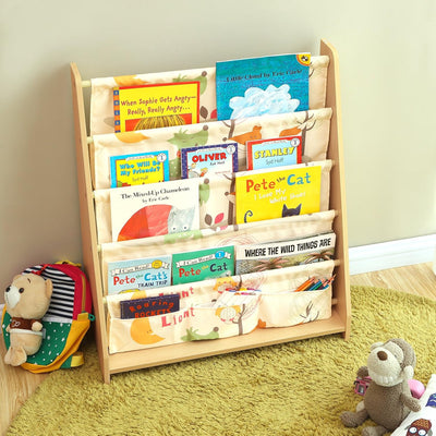 4-Tier Fabric Book Shelves