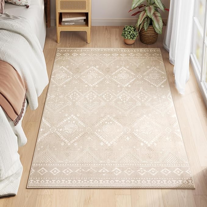 Boho Style Rug 120 x 170 cm - Beige