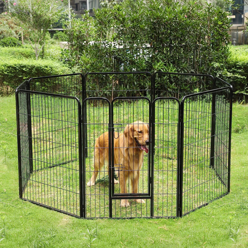 Heavy Duty Dog Playpen XX-Large Black