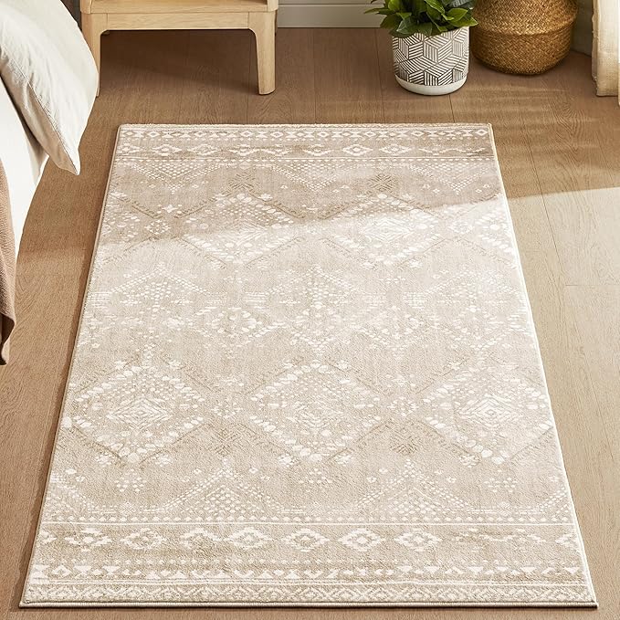 Boho Style Rug 80 x 150 cm - Beige