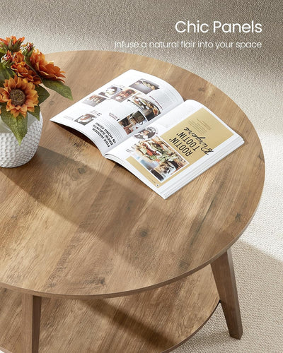 OakVista Round Coffee Table
