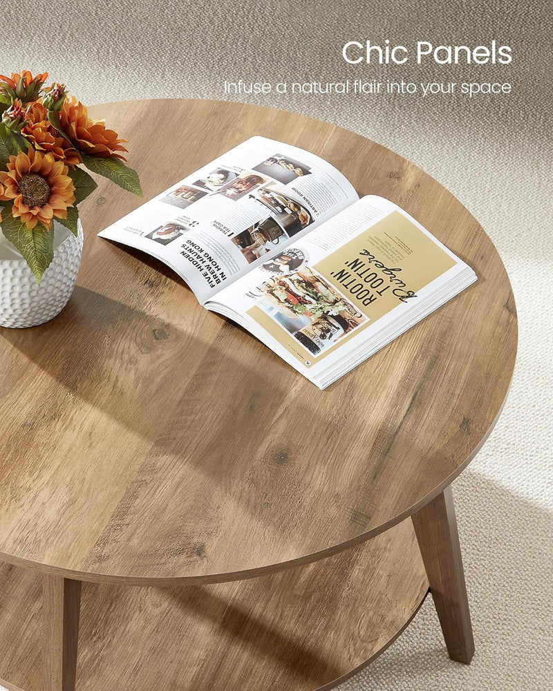 OakVista Round Coffee Table