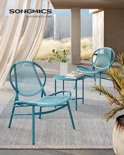 3-Piece Garden Furniture Set – Lake Blue