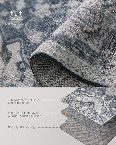 Traditional Vintage Style Rug 120 x 170 cm - Grey