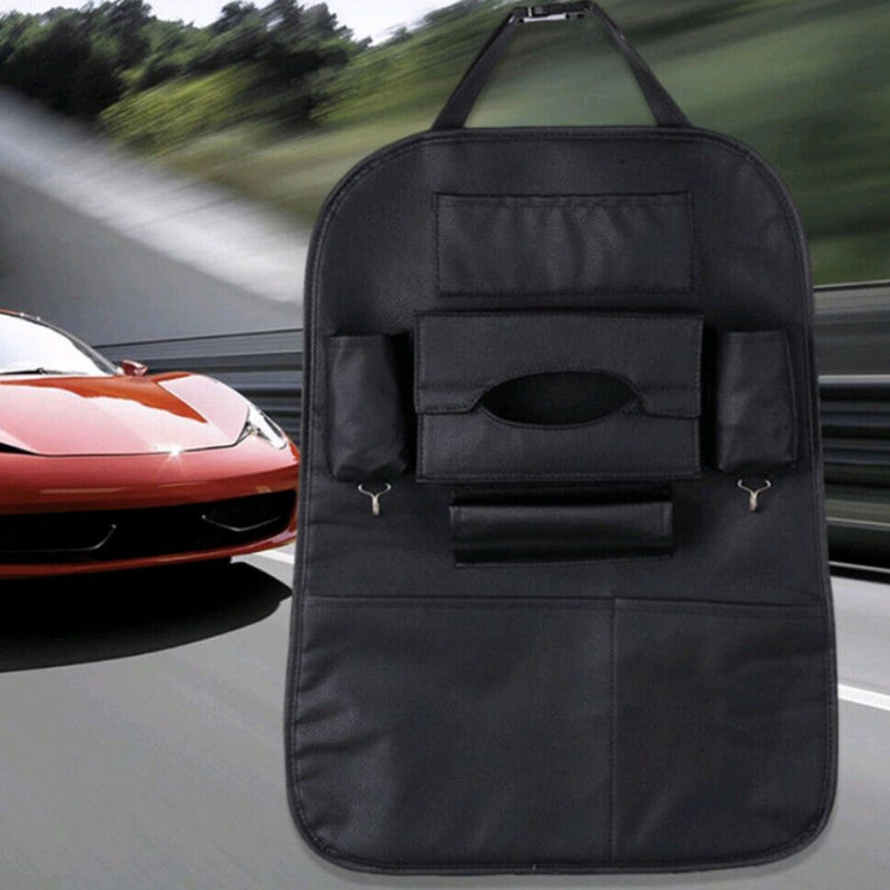 2 Pack PU Leather Premium Car SeatBack Travel Organiser