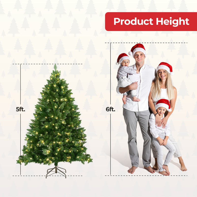 Classic Pre-Lit Christmas Tree - 150cm (5Ft)