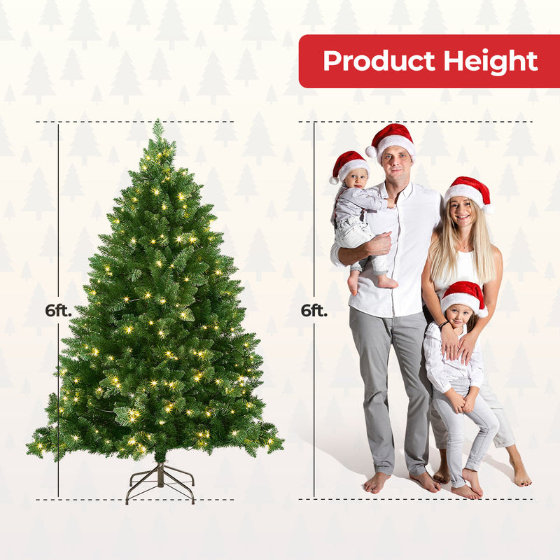 Classic Pre-Lit Christmas Tree - 180cm (6Ft)