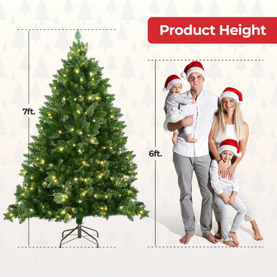 Classic Pre-Lit Christmas Tree - 210cm (7Ft)