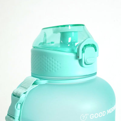 3.8 Liters Motivational Water Bottle Green & Purple