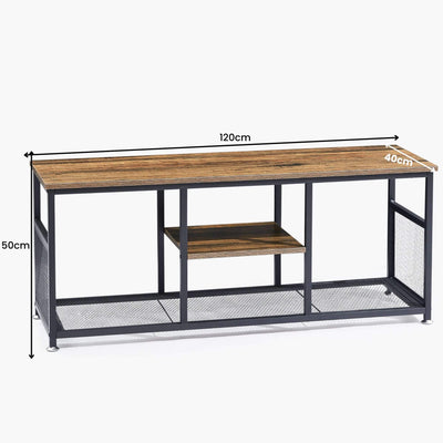 Lume Entertainment Unit - Rustic Brown