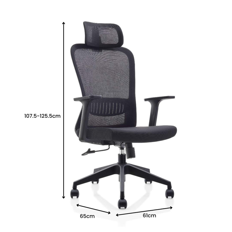 High Back Reclining Office Chair With Headrest