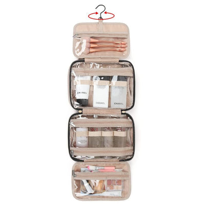 Hanging Makeup & Toiletries Pink Travel Bag Organiser