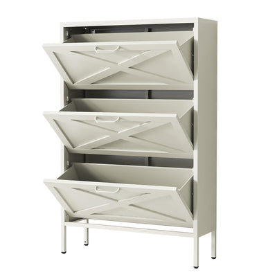 Phoenix Shoe Locker - Cream White