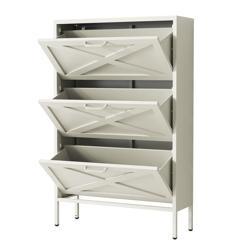 Phoenix Shoe Locker - Cream White