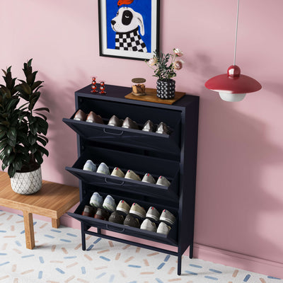 Hamptons Shoe Locker -  Slate Grey