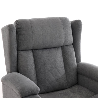 Electric Lifting Massage Recliner Armchair - Dark Grey