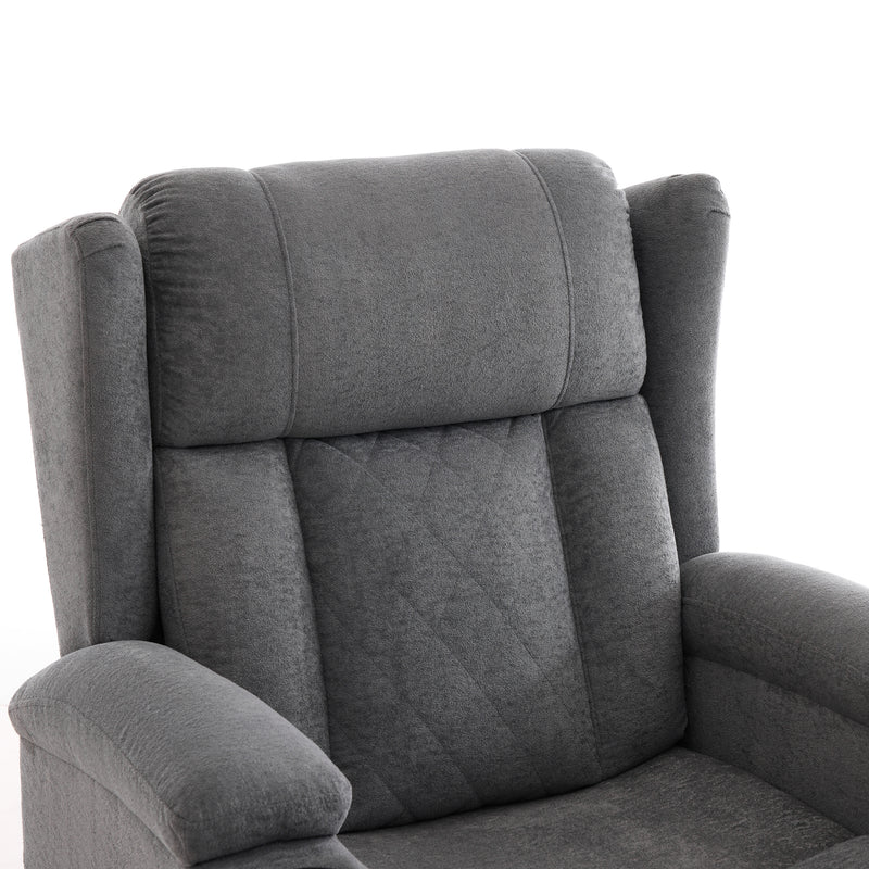 Electric Lifting Massage Recliner Armchair - Dark Grey
