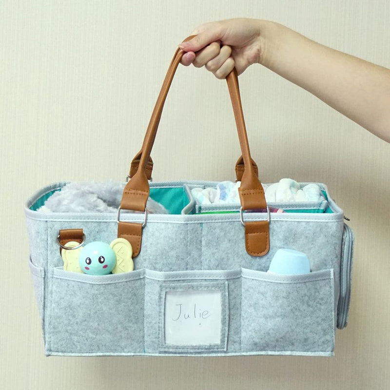 Diaper Caddy Organiser with Lid Baby Travel Essentials
