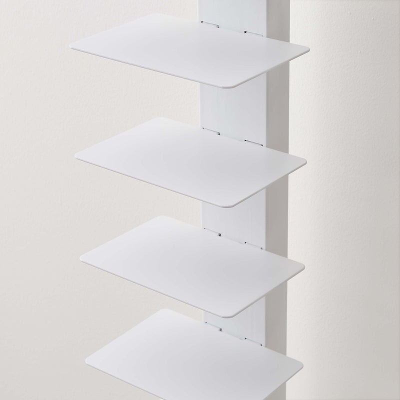 Esme Vertical Floating Bookcase - White