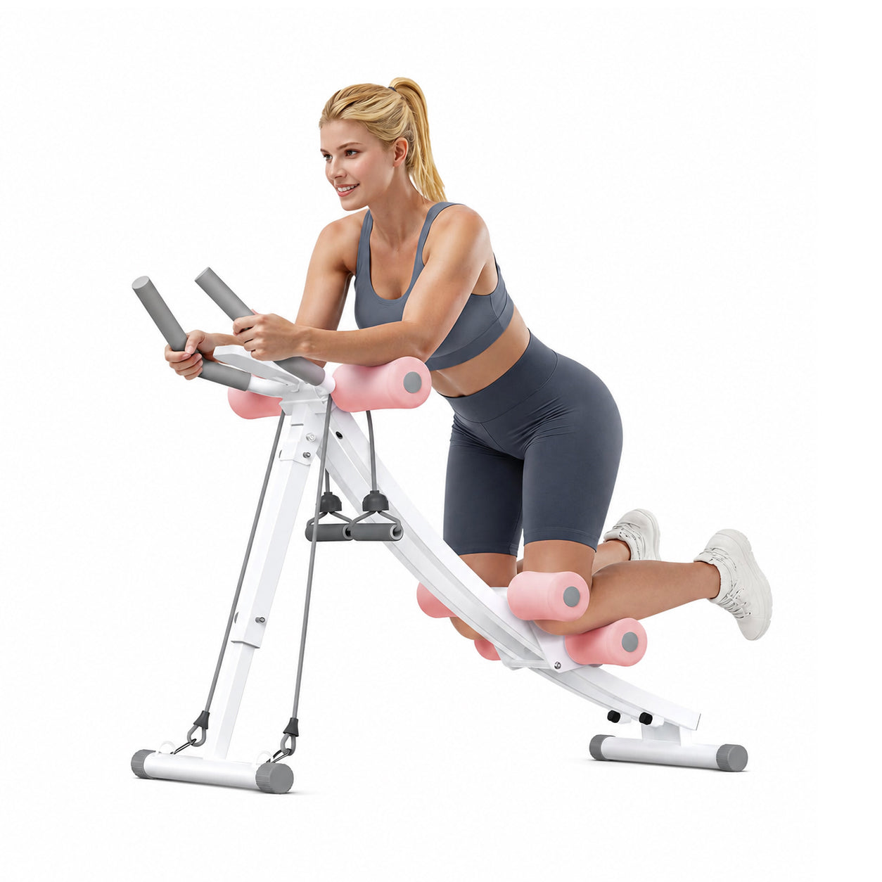 MERACH Dual Track Arc Ab Machine Pink NZ | Space General
