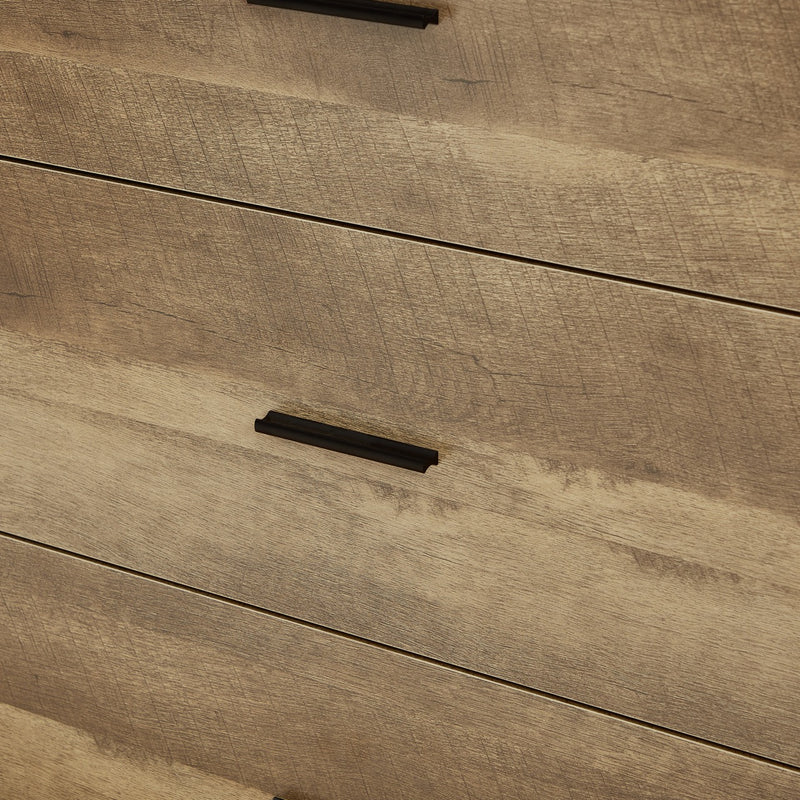 Mario 4 Drawer Storage Chest in Rustic Brown - Top View
