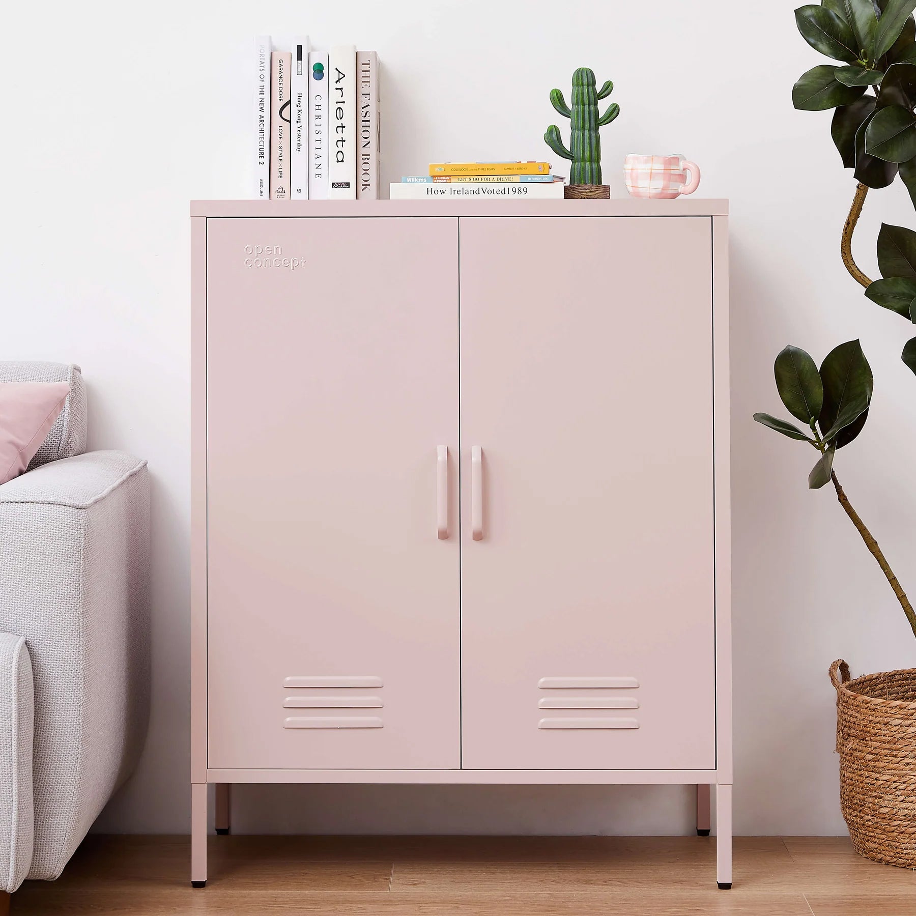 Sideboard Storage Locker Pink - Retro Style – Space General