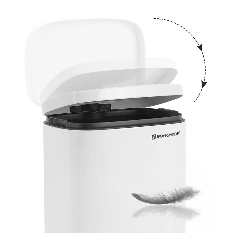 Kitchen Rubbish Bin 30L White