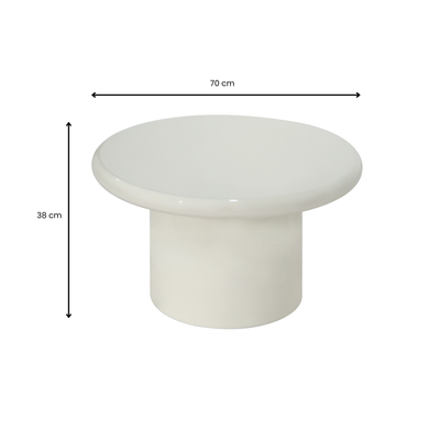 Alia Coffee Table - Milk White