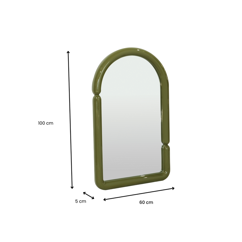 Alia Wall Mirror - Olive