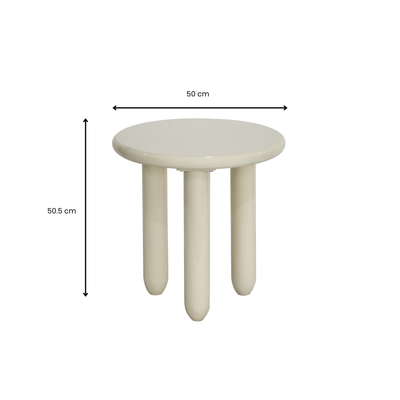 Alia Side Table - Milk White