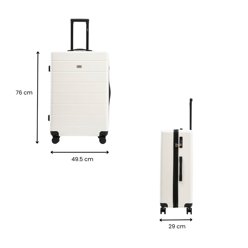 Liberty 76cm Hardside Carry-On Suitcase White