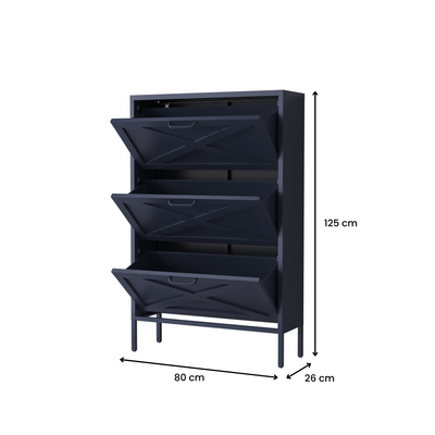 Phoenix Shoe Locker -  Slate Grey