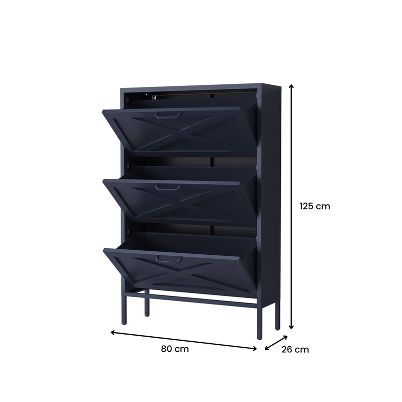 Phoenix Shoe Locker -  Slate Grey