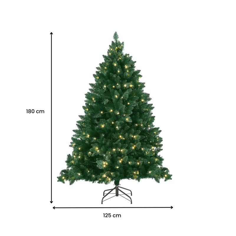 Classic Pre-Lit Christmas Tree - 180cm (6Ft)