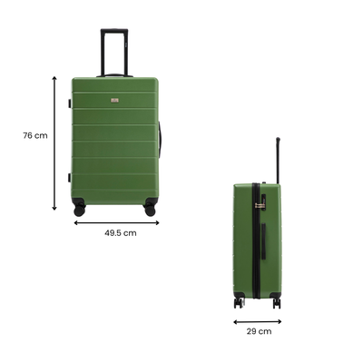 Liberty 76cm Hardside Carry-On Suitcase Green