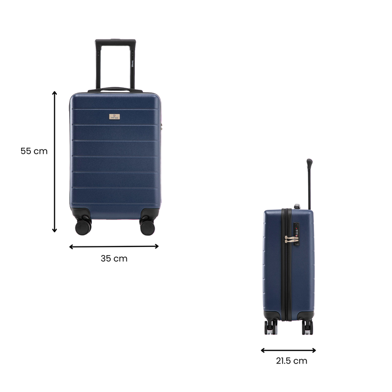 Liberty 55cm, 66cm & 76cm Hardside Luggage Set Navy
