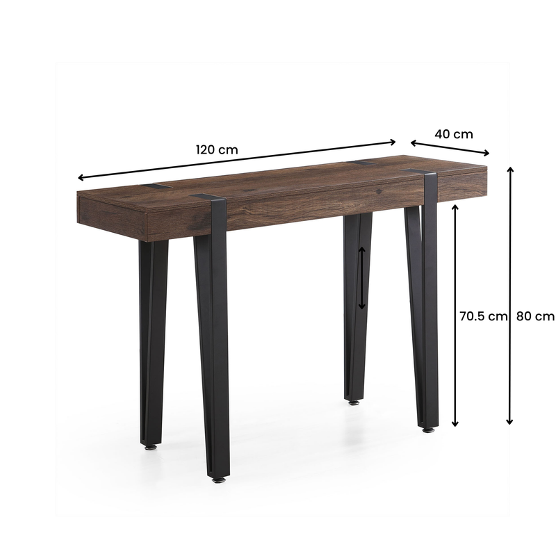 Industrial Luxe Console Table