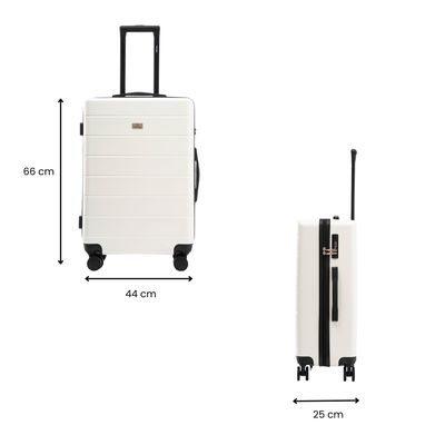 Liberty 66cm Hardside Carry-On Suitcase White