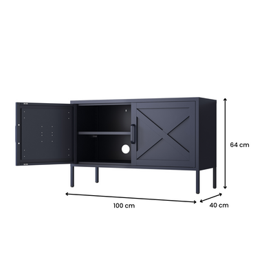 Phoenix Steel Storage Locker - Slate Grey