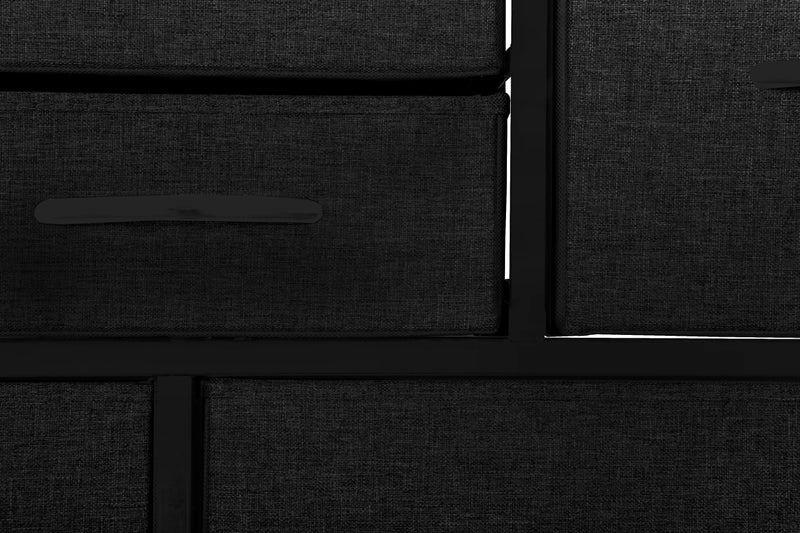 16 Drawer Storage Chest - Black