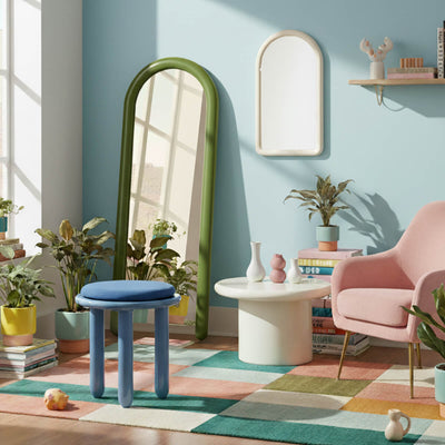 Alia Wall Mirror - Milk White