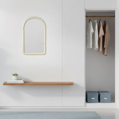 Alia Wall Mirror - Milk White