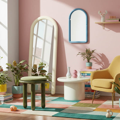 Alia Wall Mirror - Light Blue