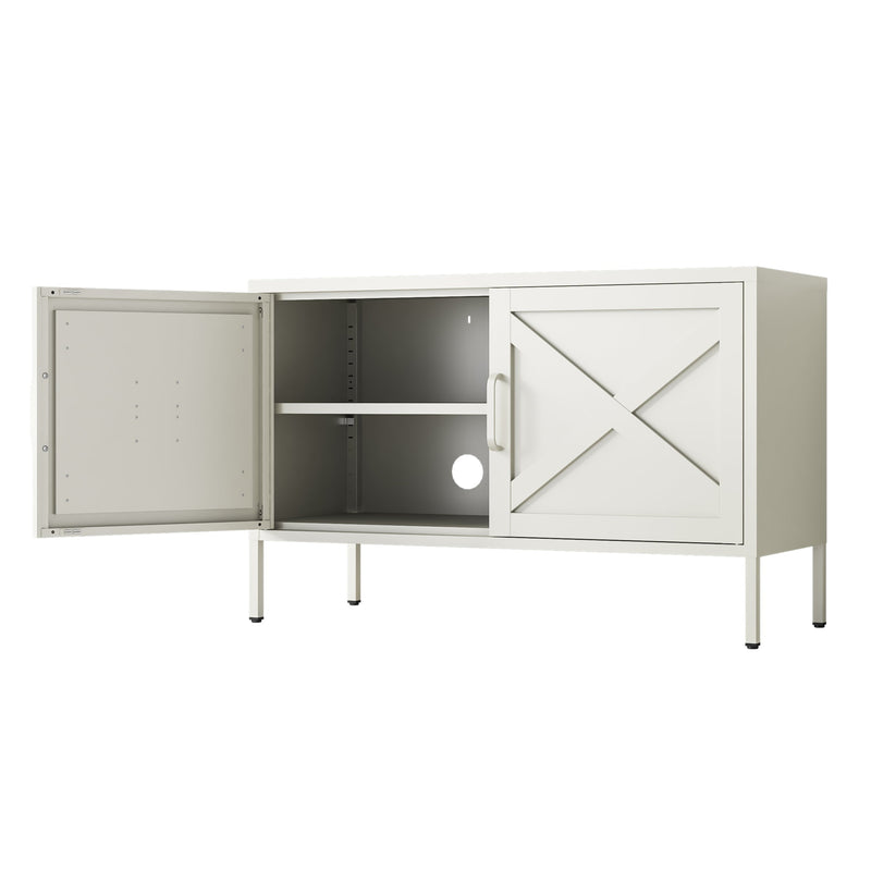 Phoenix Steel Storage Locker - Cream White